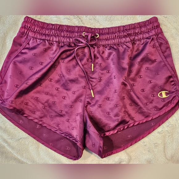Champion Satiny Purple Shorts, Sz. L - Picture 3 of 13